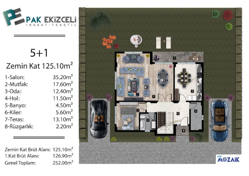 Tekil Villa Zemin Kat
