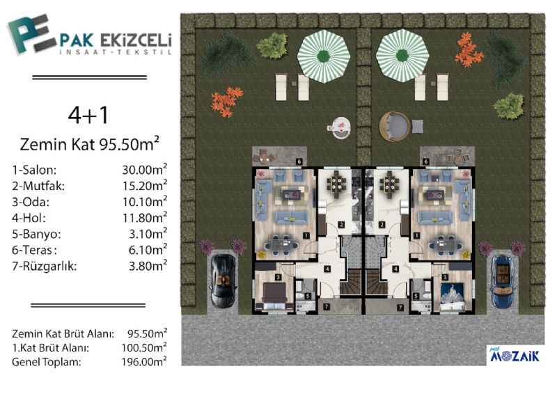 İkiz Villa Zemin Kat