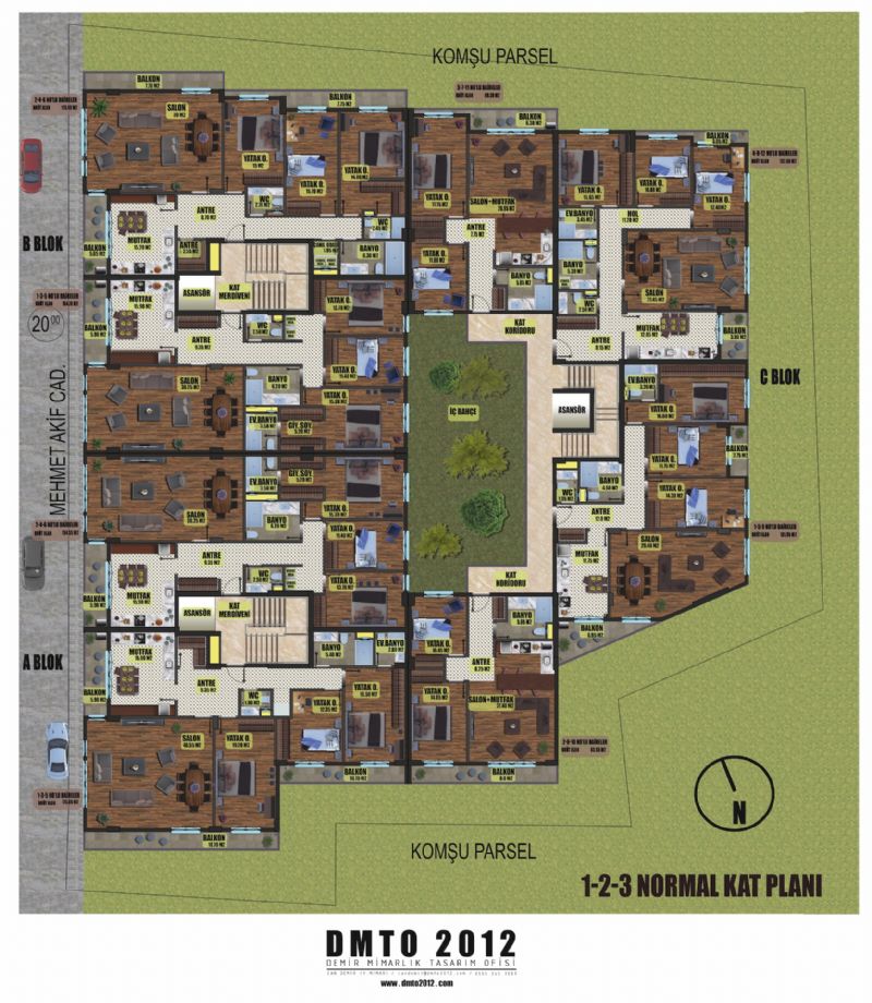 1.2.3. Normal Kat Vaziyet Planı